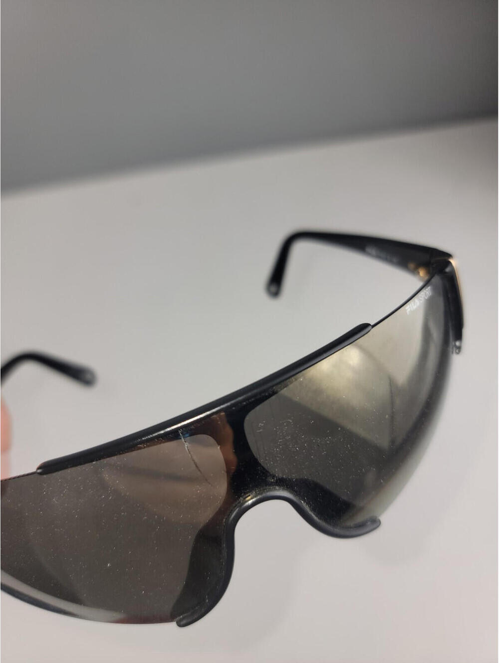 Vintage 90s FILA Sport F8337 Sunglasses Wrap Around Made In Italy **Read** RARE